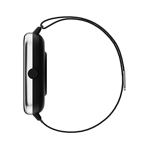 Image of Zebronics DRIP Smart Watch with Bluetooth Calling, 4.3cm (1.69 inch), 10 Built-in & 100+ Watch Faces, 100+ Sport Modes, 4 Games, Voice Assistant, 8 Menu UI, Fitness Health & Sleep Tracker (Metal Black)