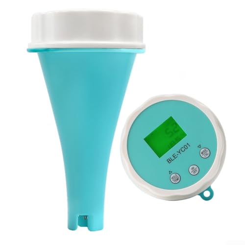 Eawfgtuw Analizador profesional de calidad de agua pH ORP CL Probador de temperatura con pantalla LCD digital IP67 impermeable BT 5.2 App Control para piscina acuario laboratorio