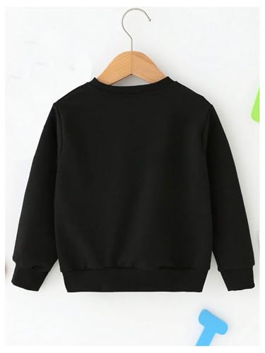 Boy's 2 Piece Active Sweatsuit Number Graphic Crewneck Sweatshirts and Elastic Waist Jogger Pants3