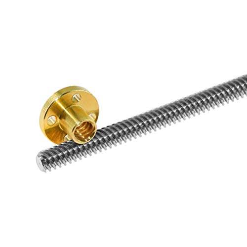 T Shape 3D Printer Parts Lead Screw 300mm with Nut for Stepper Motor Threaded Rod Stainless Lead