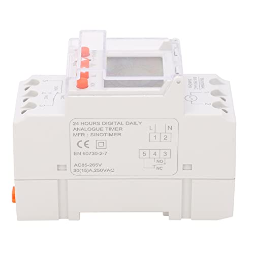 Interruptor temporizador digital programable y cronómetro exacto de ABS para electrodomésticos 8