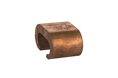 Copper 'C' Tap, 3/0 str - 4/0 str Run, 3/0 str - 4/0 str Tap, 1" Width, 19/16" Height, 11/16" Length by NSI - Image 2