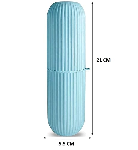 Image of RIOMAX Portable Plastic Toothbrush Holder for Bathroom (Pack of 1, Multicolor)