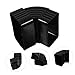Uonlytech 5pcs 65 Degree Aluminum Gutter Elbow Gutter Parts Adapter Drainage Pipe Rain Downspout Fitting