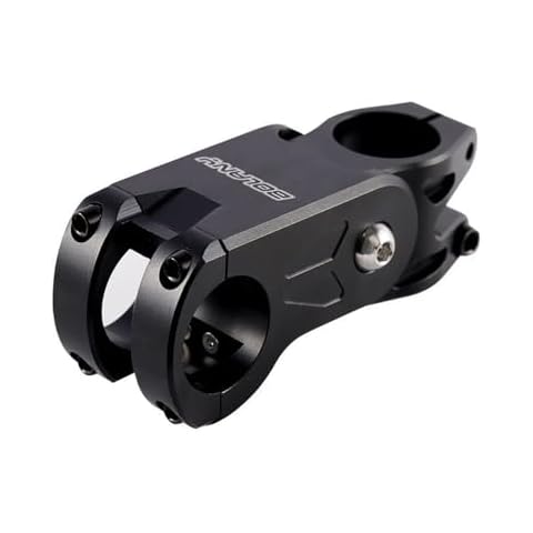 Zenlux Bike Stem Riser 31.8mm Aluminum Alloy Handlebar Suitable for Most Bicycle Mountain Bike, Road Bike Cycling Stem (Black) Cover