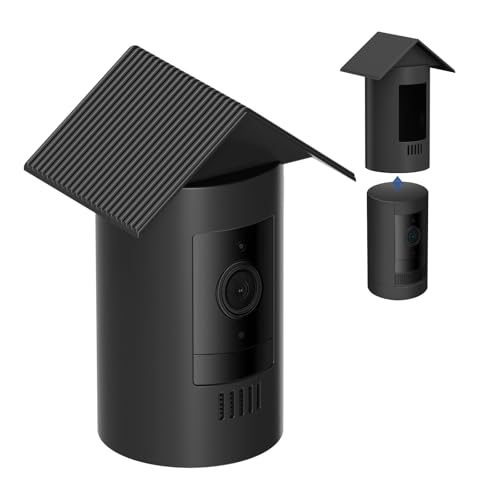 Funda de Silicona para Ring Outdoor CAM y Stick Up CAM – Cubierta Protectora Impermeable con Diseño de Techo, Protección UV y contra la Lluvia, Accesorio para Cámara de Seguridad Exterior Ring