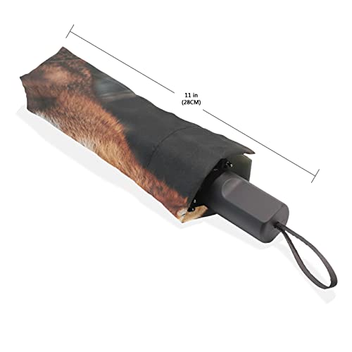 Parapluie coupe-vent pliable et robuste, modèle compact ultraléger unisexe - 4