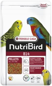 Versele-Laga B14 | 800 g | Alimento de Mantenimiento para periquitos y Otros periquitos pequeños | Apoyo a la Flora intestinal y la digestión | con minerales de Arcilla Naturales y prebióticos
