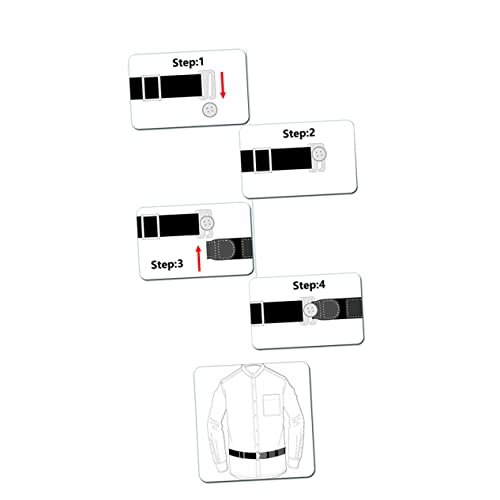 Adjustable Shirt Slip Undergarment Belt for Men Women Updated Pattern Black Keep Shirts Tucked Strong Clipping Force Comfortable Fit2