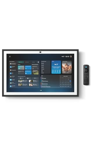 Amazon Echo Show 21 (Ultimo modello) | Fantastico schermo intelligente HD da 21” con Fire TV integrata, con Alexa, audio potente e dinamico e streaming HD immersivo, con Accesso Anticipato ad Alexa+