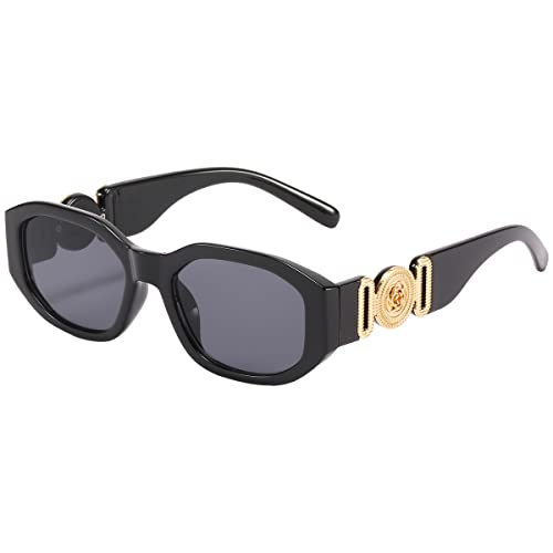 Dollger Rectangle Sunglasses for Women Trendy Irregular Luxury Design Small Sunglasses UV Protection