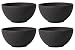 Produktbild Villeroy & Boch Villeroy und Boch - Manufacture Rock Schale, 430 ml, 14 cm, Premium Porzellan, spülmaschinen-, mikrowellengeeignet, schwarz, 4-teilig