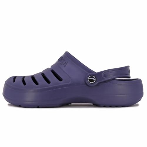 Image of Nautica Men's Clogs - Athletic Sports Sandal - Slip-On with Adjustable Back Strap - (Water Shoes /Fuzzy Slippers) River Edge