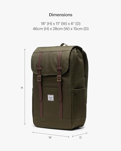 Image of Herschel Retreat Backpack, Ivy Green, Standard - 23L