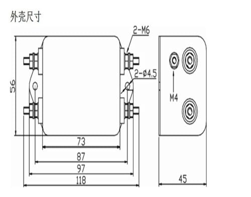 Filtre de puissance haute performance AN-20B22JB double section pour armoire PLC - 3