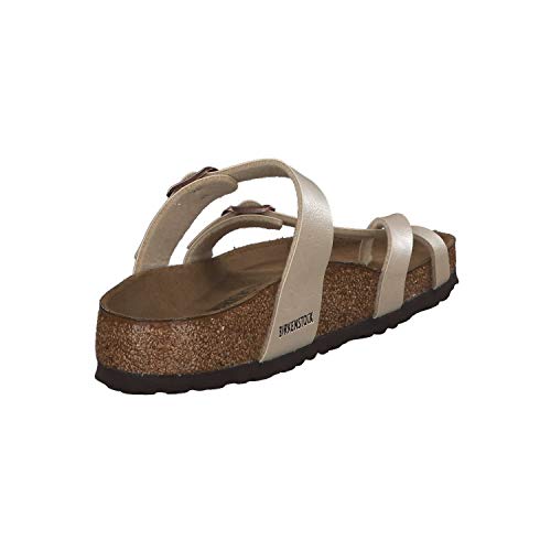 Image of Birkenstock Women's Mayari Adjustable Toe Loop Cork Footbed Sandal Pearl Wht 35 M EU