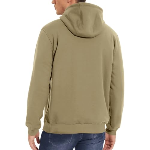 Mens Heavy Hoodie Sherpa with Fleece Lined Pullover, Thick Winter Hooded Sweatshirt, Thick Fleece Lined Hoodie3