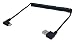 Cerrxian Right Angle USB 2.0 Type A Male to Left & Right USB Type C 3.1 Male Charge and Sync Spring Coiled Spiral Cable for Samsung Galaxy S8, LG G6,Google Pixel XL,Nexus 6P and USB-C Devices