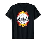Pallavolo giocatore palla sport fan design per qualsiasi ragazzo o uomo nella tua vita che ama giocare a pallavolo e vuole essere un campione del mondo di pallavolo. Ottimo regalo per tuo figlio, ragazzi, nipote, bambini, fidanzati, papà con il nome Seiya per i giochi.