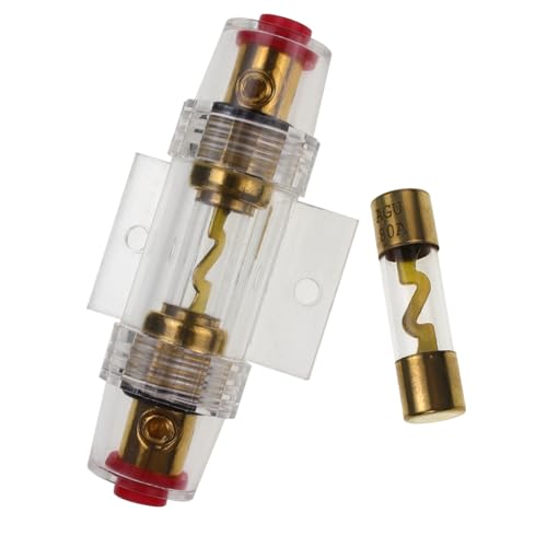 4 Pcs 80A AGU Fuse Holder, 4-8 Gauge AWG Wire Inline Fuse Holder with AGU Tube 80amp Circuit Protection Power Block for Car Audio Amplifier Alarm Compressor Auto miniatura 6