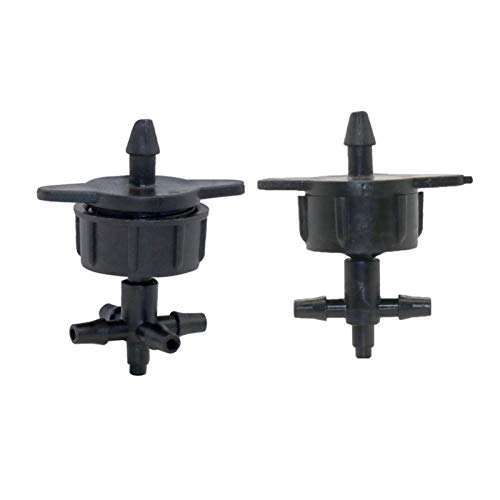 Gotero para riego de jardinería con adaptador de flecha y conector de tres vías 100x 7