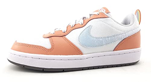 Nike Big Kid's Court Borough Low 2 SE Wht/Lt Madder Root (DM1216 100) - 6.5