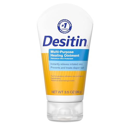 Desitin Multipurpose Adult & Baby Healing Ointment Tube with Petroleum Jelly for Treatment & Relief of Diaper Rash, Dry Skin, Chafing, & Minor Burns for Infants and Kids, FSA/HSA Eligible, 3.5 oz