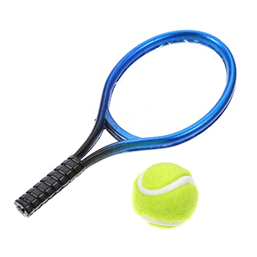 Lot De 3 Mini Raquettes Tennis + Balles - Décoration Maison De Poupée, Gâteau, Photo - 9