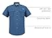 Tuna Men's UV UPF 50+ Fishing Shirts for Men Sun Protection Breathable Fast Dry SPF Hiking Short Sleeve Shirt(5# 2XL Navy)