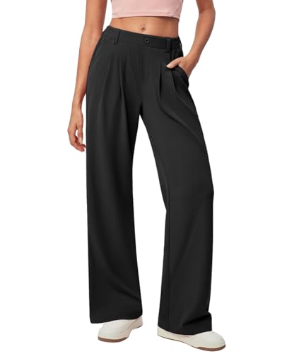 La mejor selección de Pantalones para Dama de esta semana. 43 VIOPY Pantalones de Vestir Mujer Cintura Alta Moderno Pantalon Recto Mujeres Versátil Formal Pantalón Pierna Ancha y Elásticos con Bolsillos para el Trabajo, Casuales, Citas...