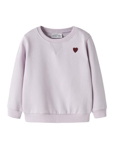 Name IT Mädchen Nmfvima Ls Sweat Bru Noos Winsome Orchid 98