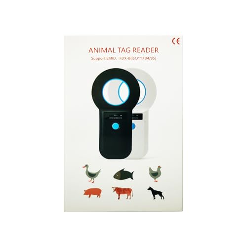 Smoostart Scanner de microchip para animais de estimação, leitura ISO11784/85/FDX-B/EMID, leitor de