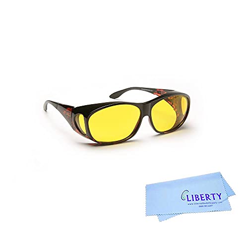 Eschenbach Solar Shield Sunglasses - Polycarbonate Sunglasses for Men and Women-Yellow Filtered UV Protection Sunglasses (Small)3