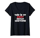 This is my Sexy DENTIST Costume Halloween Costume DENTISTS V-Neck T-Shirt
