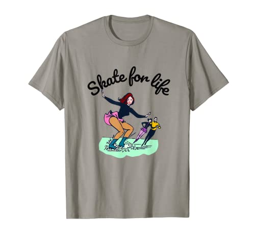 Figure Ice Skating Heart - Figura de patinador Camiseta