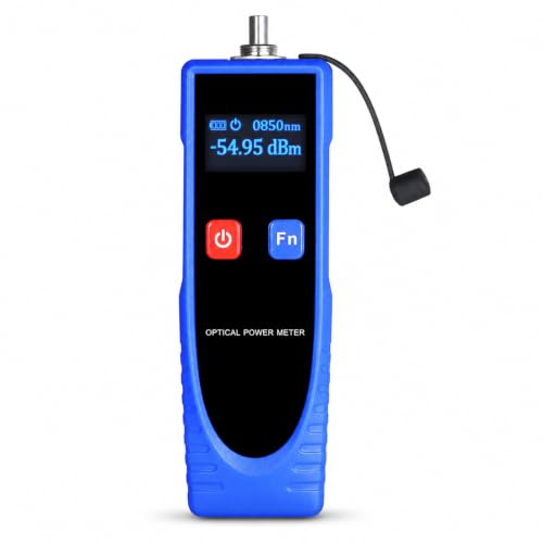 Portable Fiber Optic Cable Tester Optical Power Meter with Visual Fault Locator, FC/SC/ST Universal Interface for Network Maintenance