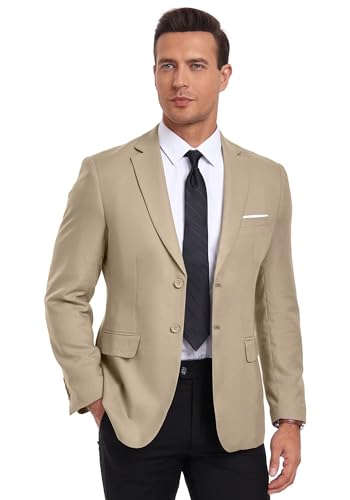 Mens Suit Jacket Solid Two Button Business Blazer for Men Notched Lapel Slim Fit Daily Casual Sport Coat2