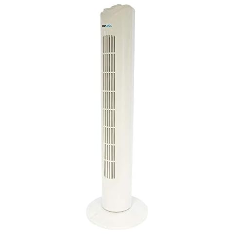 STAYCOOL 32in / 80cm Tower Fan / 3 Speed Settings / 70 Degree Oscillation / 45w / Quiet Motor / Low Noise / 80cm Height / Safety Grill / F1321WH / White Cover