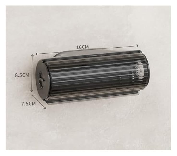 3 Pieces Trash Bag Holder Wall Mounted - Plastic Grocery Bag Dispenser Storage Box for Kitchen Bathroom Office - 16x7.5x8.5cm Organizer with Adhesive Tape (Gray/Black/White)