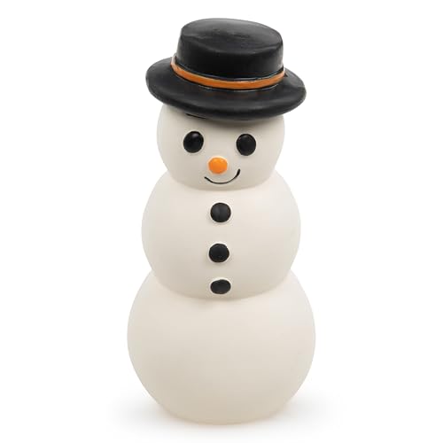 Petface Santos Hundespielzeug Schneemann Latex Weihnachten mit integriertem Quietscher