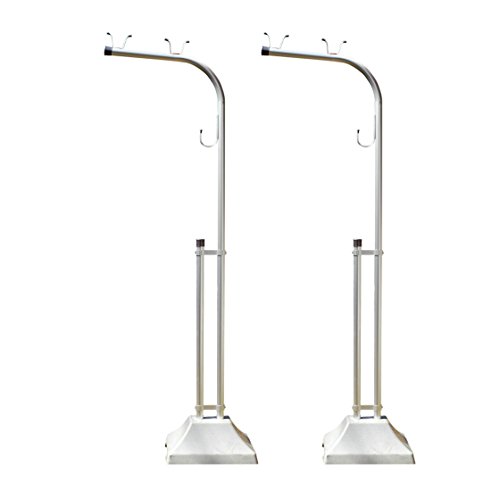 豊臣金属 物干し台アルミ物干しスタンドLS-H+プラスチックカバー付コンクリベース付き本体カラー:シルバー(キャップ:ホワイト)