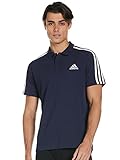 adidas poloshirt herren 3xl Seitliche Saumschlitze adidas Herren 3s Pq Polohemd, Legend Ink/White, L EU