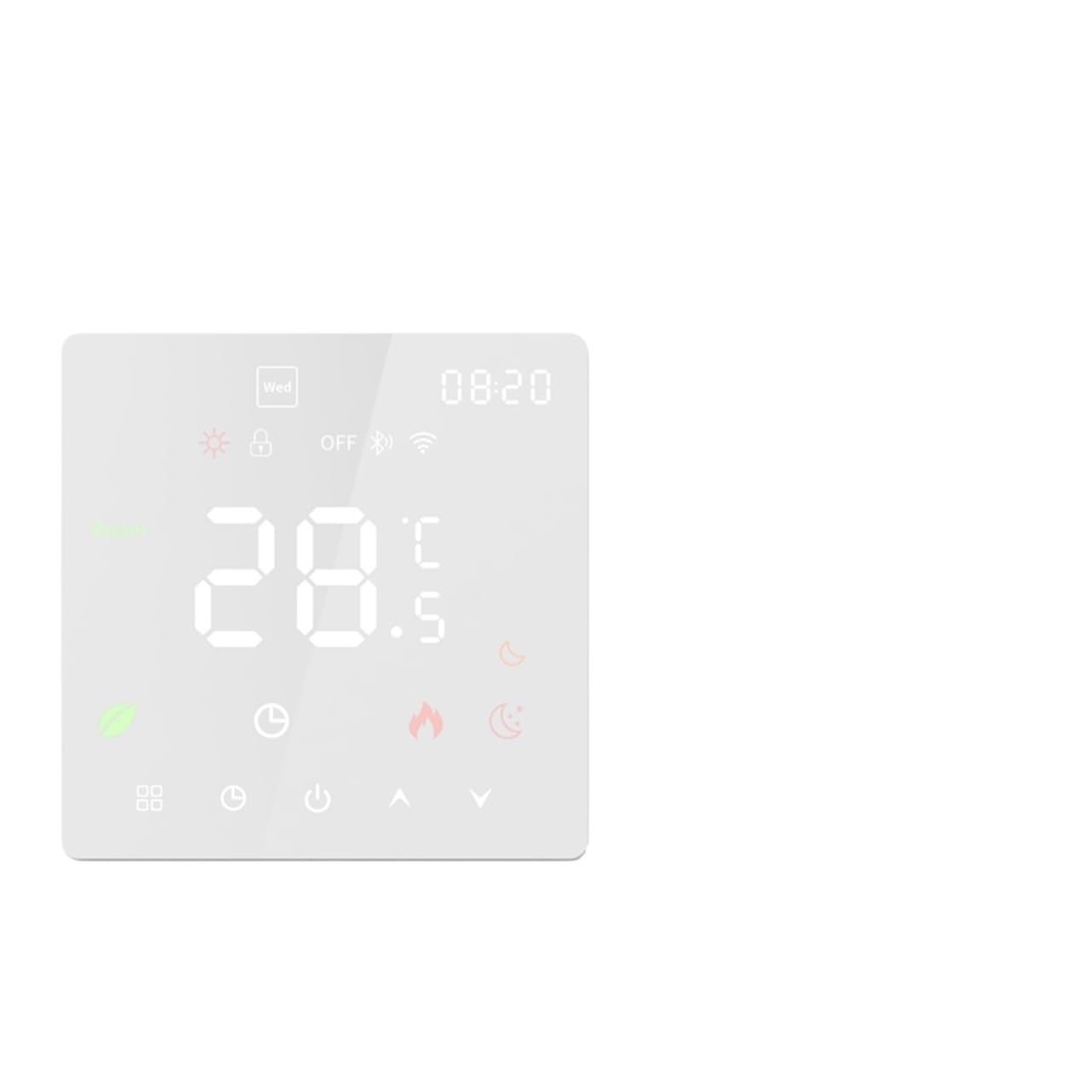 Tuya WiFi Smart Thermostat Electric Floor Heating Water Gas Boiler Temperature Voice Remote Controller(K6H-3A-W,No WiFi)
