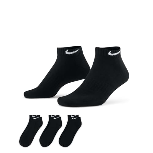 Image of Nike Unisex Adult Everyday Cushioned Training Low Socks (3-Pack) | Mens and Womens