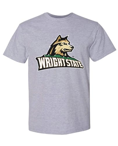 NCAA Officially Licensed Apparel Wright State University Raiders Gameday WSU Logo Unisex T-Shirt WeightState02T Gray X-Large