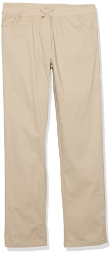 Image of Nautica Girls' School Uniform Twill Skinny Pants, Comfortable Stretch Material, Wrinkle & Fade Resistant