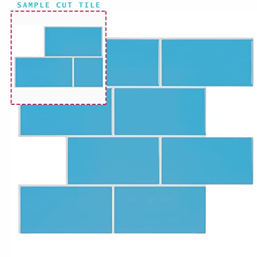 Avant Decor | 3D Gel Medium Subway Tiles | Peel And Stick Backsplash Tiles For Kitchen And Bathroom | Thick Pvc | 5” X 5” | Sample Cut Tile #TOP2