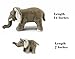 Ice King Bear Mom and Baby Stuffed Animals Set Zoo Wild Animals (Elephant)