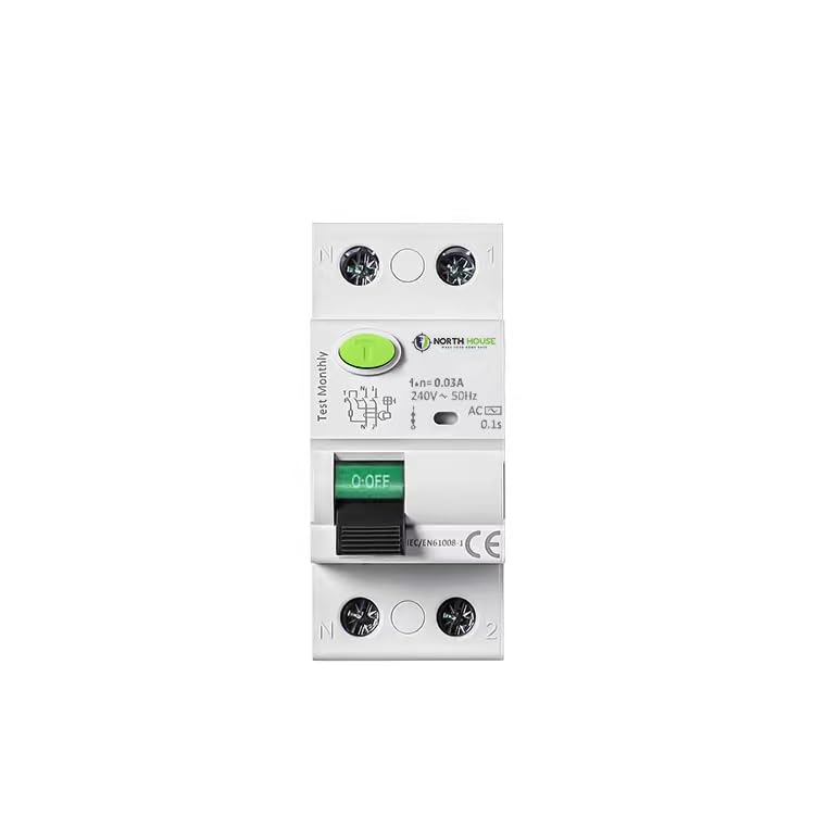 Image of North House 63A 2 POLE 30 MA RCCB (RESIDUAL CURRENT CIRCUIT BREAKER)