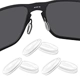 BLAZERBUCK Almohadillas de nariz de repuesto transparentes para gafas de sol Oakley Holbrook Metal OO4123, 3 pares